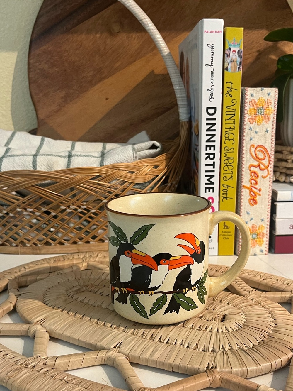Vintage Toucan Bird Ceramic Mug